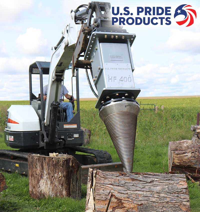 Mini Excavator Cone Screw Splitter